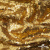 Трикотажное полотно, Сетка с пайетками,188 гр/м2, шир.140 см, цв.-тем.золото (#51) - купить в Нижнекамске. Цена 505.15 руб.
