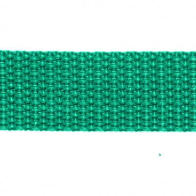 Стропа текстильная, шир. 25 мм (в нам. 50+/-1 ярд), цвет яр.зелёный - купить в Нижнекамске. Цена: 397.52 руб.