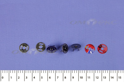 Кнопки магнитные МКМ-02, диам. 18 мм, чёрный никель - купить в Нижнекамске. Цена: 14.49 руб.
