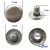 Кнопка металлическая "Альфа" с пружиной, 15 мм (уп. 720+/-20 шт), цвет никель - купить в Нижнекамске. Цена: 1 466.73 руб.