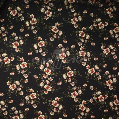 Плательная ткань "Фламенко" 3.1, 80 гр/м2, шир.150 см, принт растительный - купить в Нижнекамске. Цена 239.03 руб.