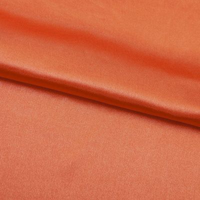 Поли креп-сатин 18-1445, 120 гр/м2, шир.150см, цвет оранжевый - купить в Нижнекамске. Цена 155.57 руб.