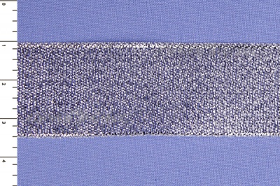Лента парча MR-25, 25мм (33 м)  серебро - купить в Нижнекамске. Цена: 403.62 руб.