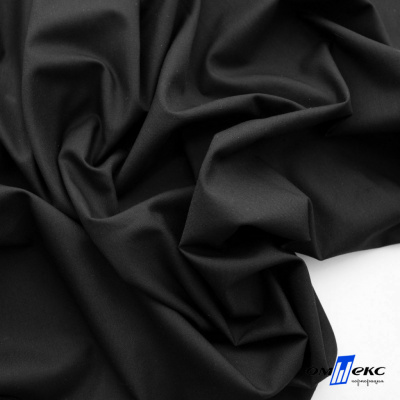 Ткань сорочечная Темза, 80%полиэстр 20%вискоза, 120 г/м2 ш.150 см, цв.черный - купить в Нижнекамске. Цена 269.93 руб.