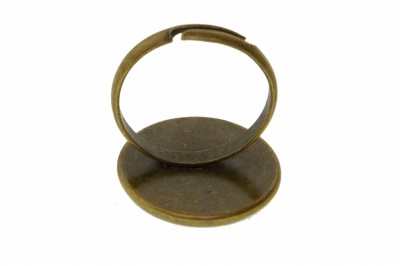 Заготовка для рукоделия металлическая фигурная для кольца 15мм - купить в Нижнекамске. Цена: 7.44 руб.
