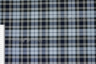 Ткань костюмная клетка Т7274 2004, 220 гр/м2, шир.150см, цвет т.синий/гол/бел - купить в Нижнекамске. Цена 