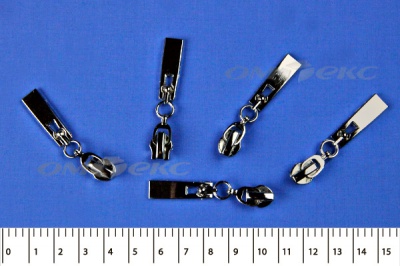 Слайдер декоративный, металлический №1/спираль Т7/никель - купить в Нижнекамске. Цена: 6.29 руб.