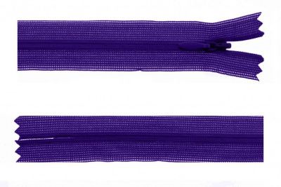 Молния потайная Т3 866, 50 см, капрон, цвет фиолетовый - купить в Нижнекамске. Цена: 8.62 руб.