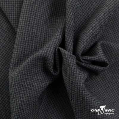 Ткань костюмная Пье-де-пуль 24013, 210 гр/м2, шир.150см, цвет т.серый - купить в Нижнекамске. Цена 334.18 руб.