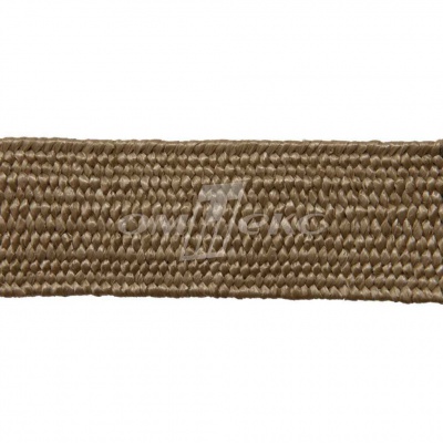 Тесьма отделочная полипропиленовая плетеная эластичная #2, шир. 40мм, цв.- соломенный - купить в Нижнекамске. Цена: 50.99 руб.