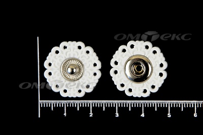Кнопки пришивные №6 S20мм пластиковые белые - купить в Нижнекамске. Цена: 9.88 руб.