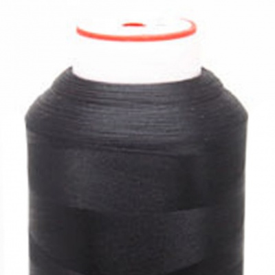 Нитки текстурированные некручёные, намот. 5 000 м, цвет чёрный - купить в Нижнекамске. Цена: 70.43 руб.
