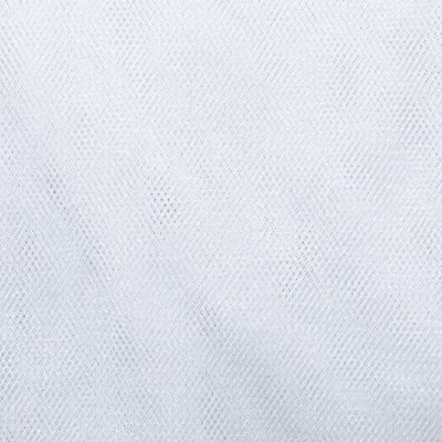 Трикотажное полотно Тюль Кристалл, 100% полиэфир, 16-01/белый, 15гр/м2, шир.160см. - купить в Нижнекамске. Цена 129.70 руб.