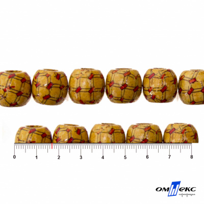 0189-Бусины деревянные "ОмТекс", 17 мм, упак.50+/-3шт - купить в Нижнекамске. Цена: 83.66 руб.