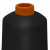 Нитки текстурированные кручёные, намот. 15 000 м, цвет чёрный - купить в Нижнекамске. Цена: 237.24 руб.