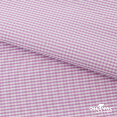 Ткань сорочечная Клетка Виши, 115 г/м2, 58% пэ,42% хл, шир.150 см, цв.1-розовый, (арт.111) - купить в Нижнекамске. Цена 306.69 руб.