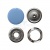 Кнопка рубашечная (закрытая) 9,5мм - эмаль, цв.182 - св.голубой - купить в Нижнекамске. Цена: 5.74 руб.