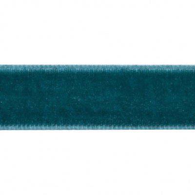 Лента бархатная нейлон, шир.12 мм, (упак. 45,7м), цв.65-изумруд - купить в Нижнекамске. Цена: 392 руб.