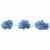 Тесьма плетеная "Рюш", упак. 9,14 м, цвет голубой - купить в Нижнекамске. Цена: 45.87 руб.