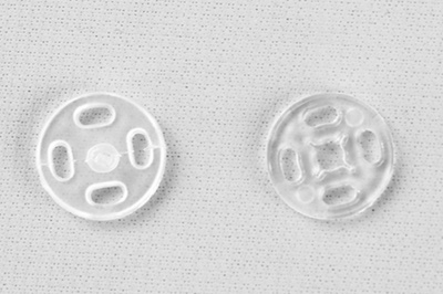 Кнопки пришивные пластиковые 11,5 мм, блистер 24шт, цв.-прозрачные - купить в Нижнекамске. Цена: 59.44 руб.