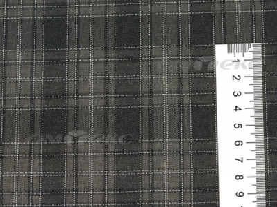 Ткань костюмная клетка 25235 2004, 185 гр/м2, шир.150см, цвет серый/бел - купить в Нижнекамске. Цена 