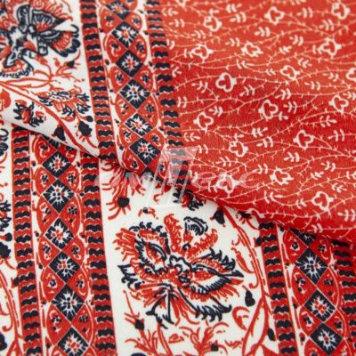 Плательная ткань "Фламенко" 24.1, 80 гр/м2, шир.150 см, принт этнический - купить в Нижнекамске. Цена 241.49 руб.